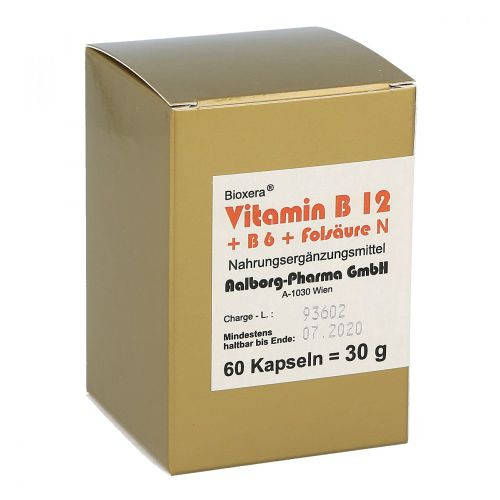 VITAMIN B12+B6+Fols&auml;ure Komplex N Kapseln