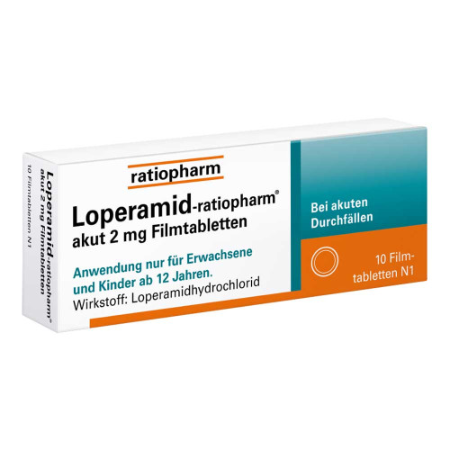 LOPERAMID-ratiopharm akut 2 mg Filmtabletten