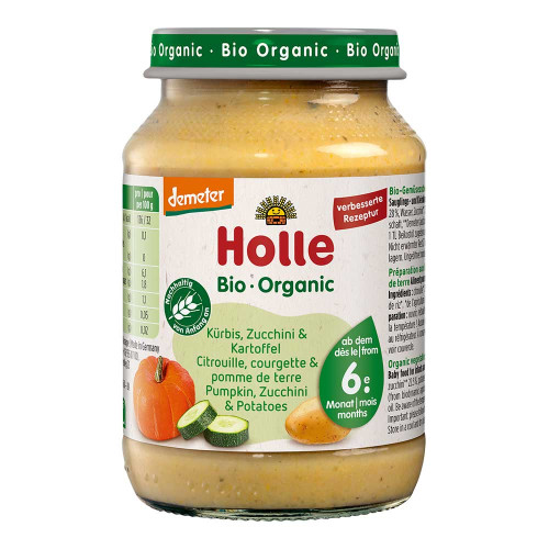 HOLLE Zucchini und K&uuml;rbis mit Kartoffeln