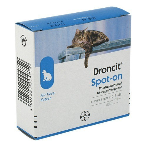 DRONCIT Spot on L&ouml;sung Pipetten f&uuml;r Katzen