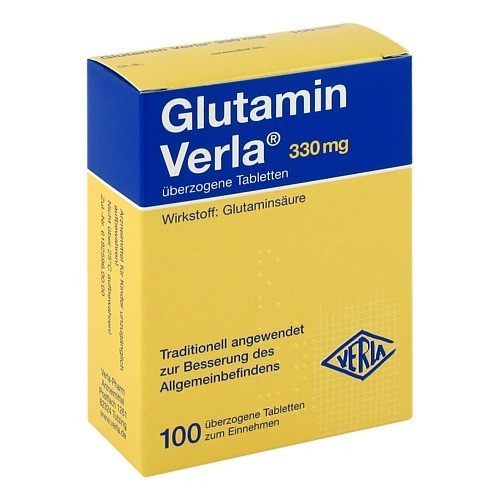 GLUTAMIN VERLA &uuml;berzogene Tabletten