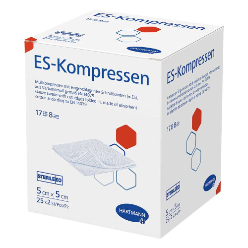 ES-KOMPRESSEN steril 5x5 cm 8fach