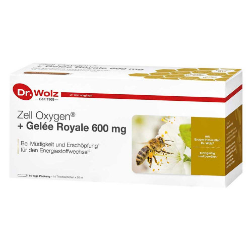 ZELL OXYGEN+Gelee Royale 600 mg Trinkampullen