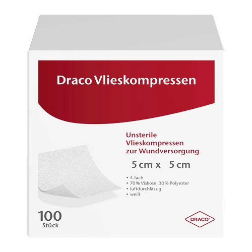 VLIESSTOFF-KOMPRESSEN unsteril 5x5 cm