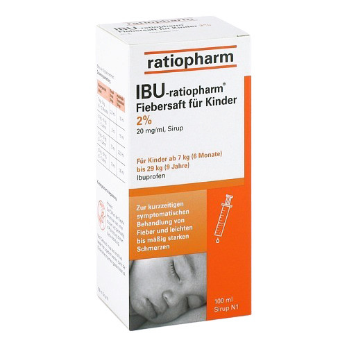 IBU-RATIOPHARM Fiebersaft f&uuml;r Kinder 20 mg/ml