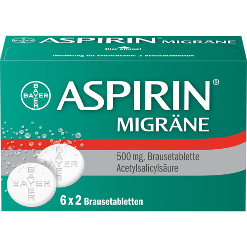 ASPIRIN MIGR&Auml;NE 500 mg Brausetabletten