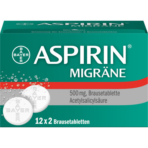 ASPIRIN MIGR&Auml;NE 500 mg Brausetabletten