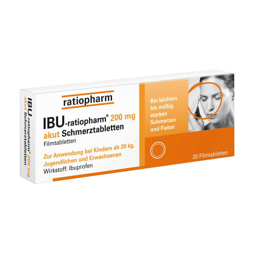 IBU-RATIOPHARM 200 mg akut Schmerztbl.Filmtabl.