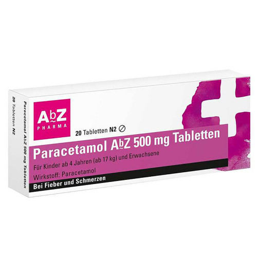 PARACETAMOL AbZ 500 mg Tabletten