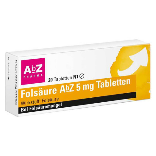 FOLS&Auml;URE AbZ 5 mg Tabletten