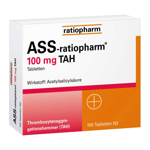 ASS-ratiopharm 100 mg TAH Tabletten