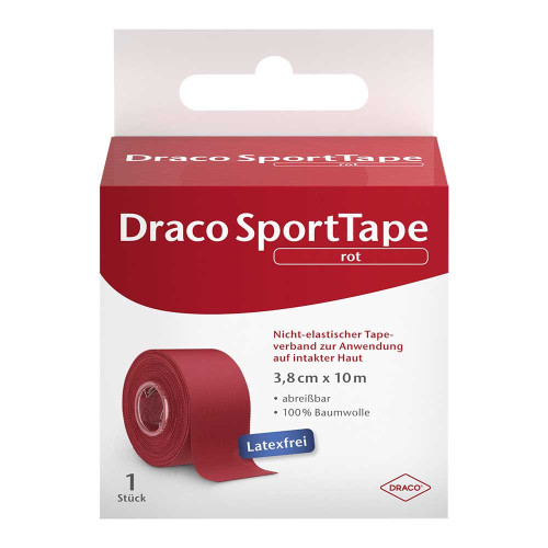 DRACO TAPEVERBAND 3,8 cmx10 m rot
