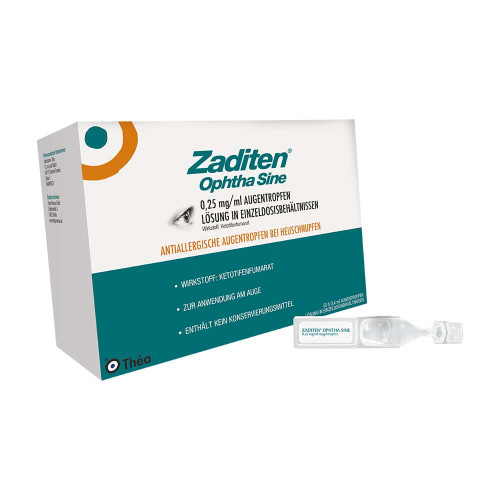 ZADITEN ophtha sine 0,25 mg/ml Augentr.Einzeldos.