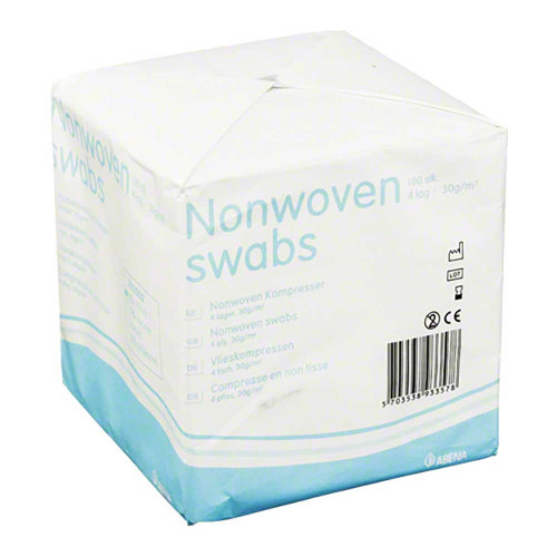 VLIESKOMPRESSEN unsteril 10x10 cm 4lagig