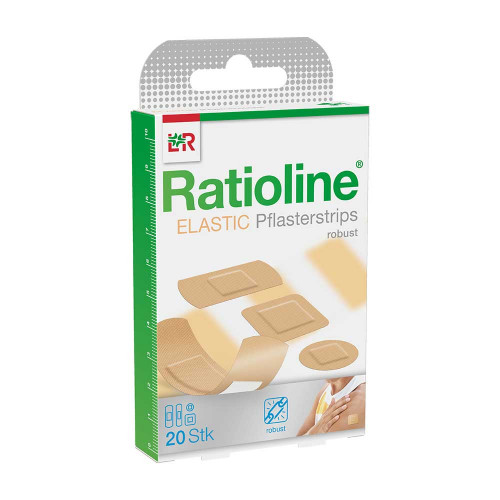 RATIOLINE elastic Pflasterstrips in 4 Gr&ouml;&szlig;en