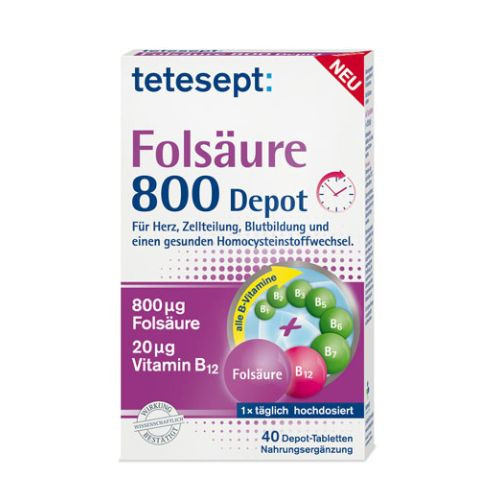 TETESEPT Fols&auml;ure 800 Depot Tabletten