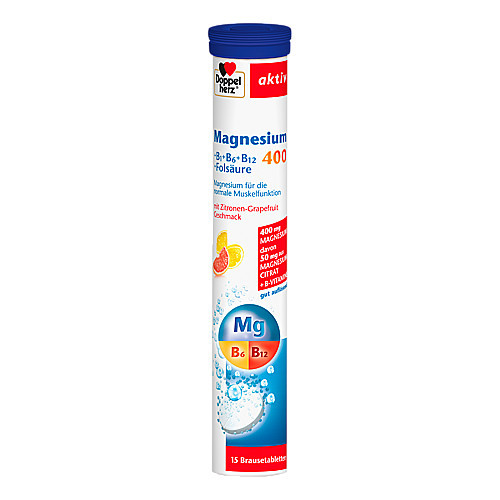 DOPPELHERZ Magnesium 400+B1+B6+B12+Fols&auml;ure BTA