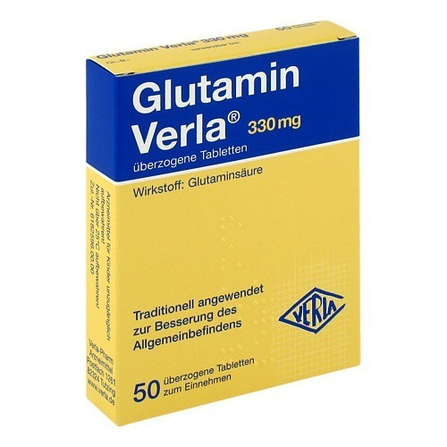 GLUTAMIN VERLA &uuml;berzogene Tabletten
