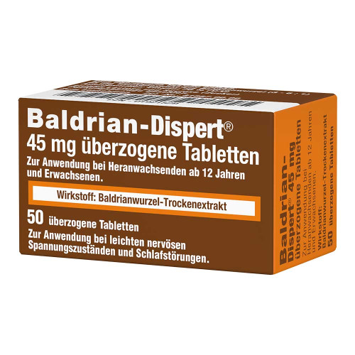 BALDRIAN DISPERT 45 mg &uuml;berzogene Tabletten