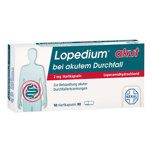 LOPEDIUM akut bei akutem Durchfall Hartkapseln