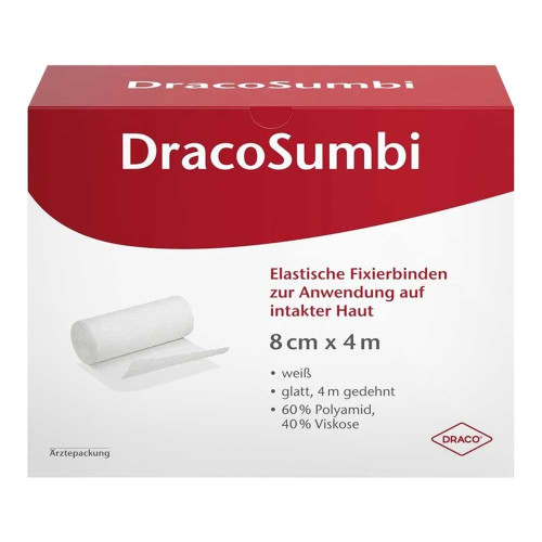 DRACOSUMBI Fixierbinde 8 cmx4 m wei&szlig;
