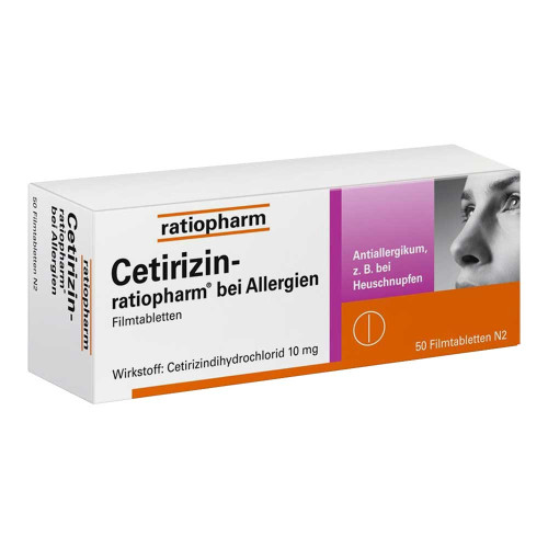 CETIRIZIN-ratiopharm bei Allergien 10 mg Filmtabl.