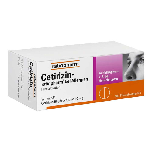 CETIRIZIN-ratiopharm bei Allergien 10 mg Filmtabl.