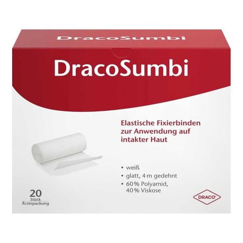 DRACOSUMBI Fixierbinde 6 cmx4 m wei&szlig;