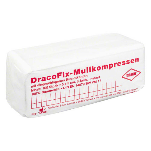 DRACOFIX OP-Kompressen 5x5 cm unsteril 8fach