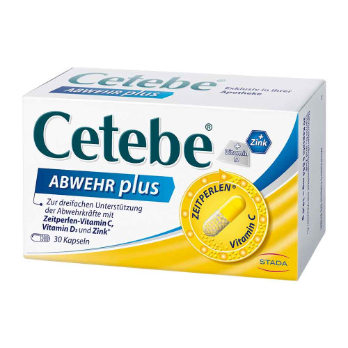 CETEBE ABWEHR plus Vitamin C+Vitamin D3+Zink Kaps.