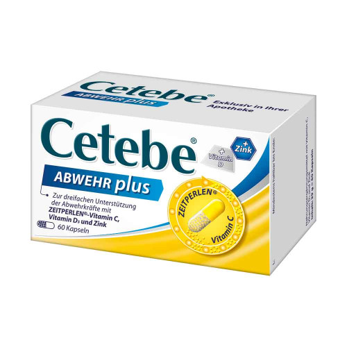 CETEBE ABWEHR plus Vitamin C+Vitamin D3+Zink Kaps.