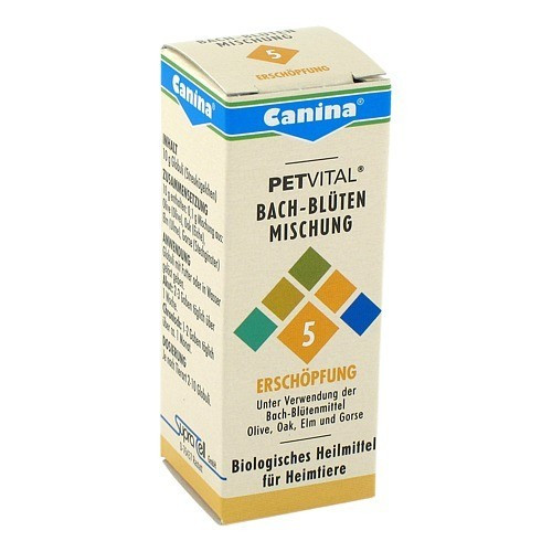 BACHBL&Uuml;TEN Nr.5 Ersch&ouml;pfung Genesung Globuli vet.
