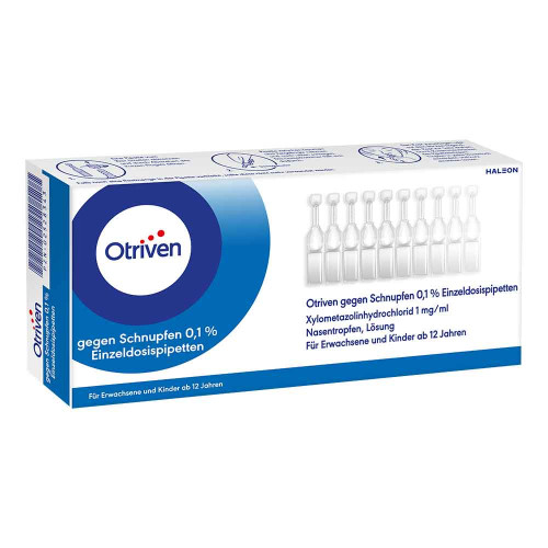 OTRIVEN 0,1% Nasentropfen Einzeldosispipetten