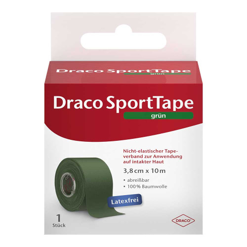 DRACO TAPEVERBAND 3,8 cmx10 m gr&uuml;n