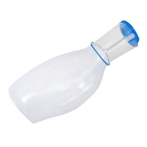 URINFLASCHE Mann 1 l m.Deckel milchig