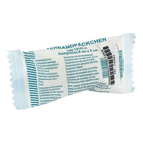 VERBANDP&Auml;CKCHEN 6x8 cm K steril