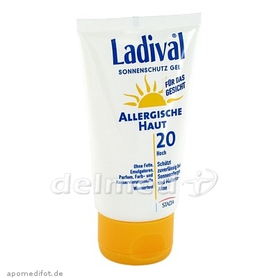 LADIVAL allergische Haut Gel f.d.Gesicht LSF 20