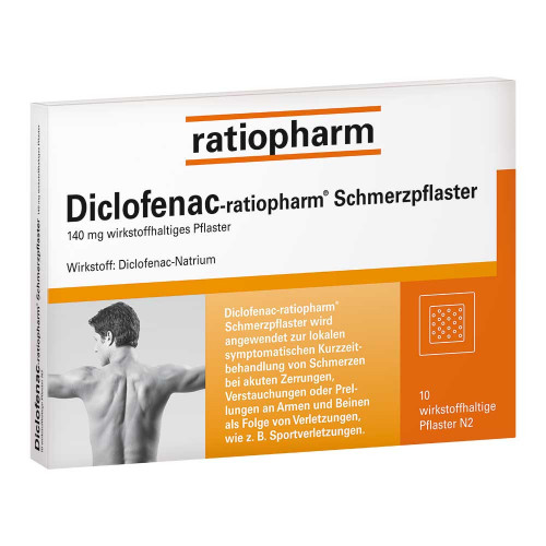 DICLOFENAC-ratiopharm Schmerzpflaster