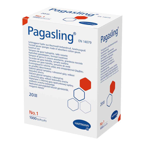 PAGASLING Mulltupfer Gr.1 haselnussgro&szlig; unsteril