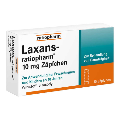 LAXANS-ratiopharm 10 mg Z&auml;pfchen