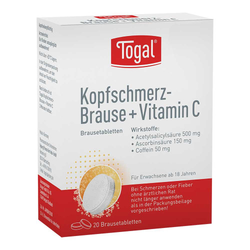 TOGAL Kopfschmerz-Brause + Vit.C Brausetabletten