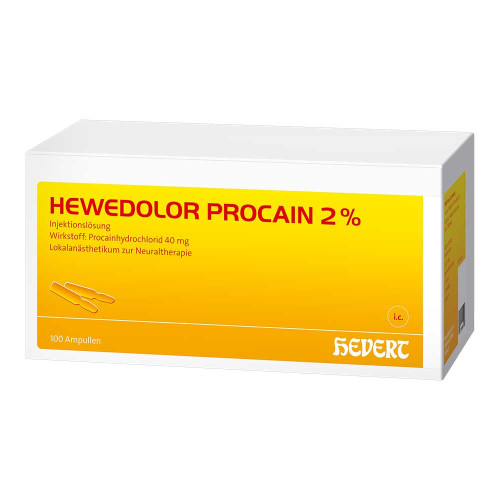 HEWEDOLOR Procain 2% Injektionsl&ouml;sung in Ampullen
