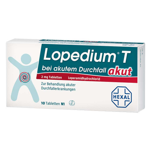 LOPEDIUM T akut bei akutem Durchfall Tabletten