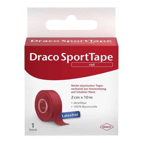 DRACO TAPEVERBAND 2 cmx10 m rot
