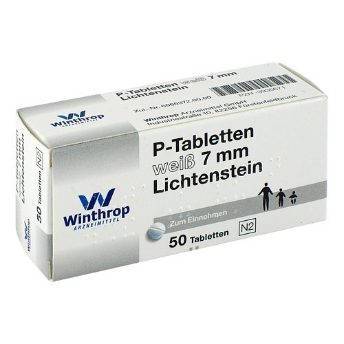 P TABLETTEN wei&szlig; 7 mm Teilk.
