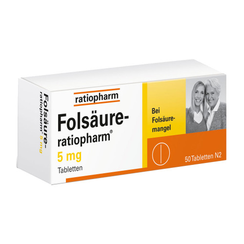 FOLS&Auml;URE-RATIOPHARM 5 mg Tabletten
