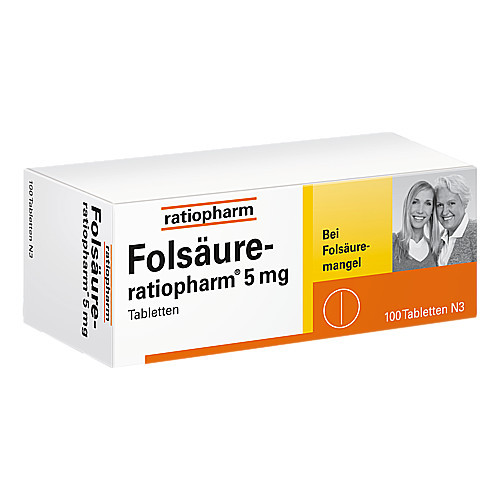 FOLS&Auml;URE-RATIOPHARM 5 mg Tabletten