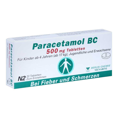 PARACETAMOL BC 500 mg Tabletten