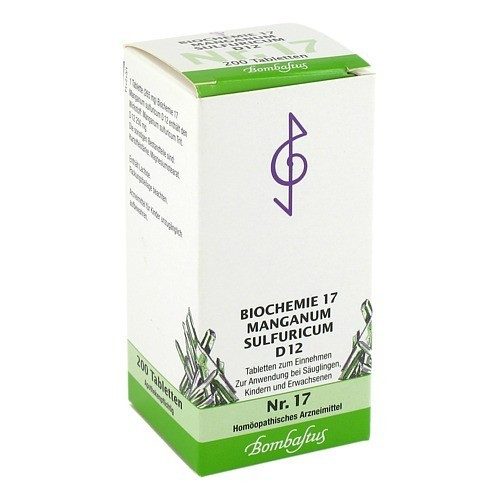 BIOCHEMIE 17 Manganum sulfuricum D 12 Tabletten