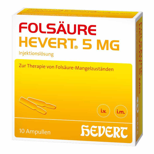 FOLS&Auml;URE Hevert 5 mg Inj.-L&ouml;sung Ampullen